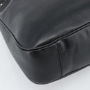 GUCCI Bamboo Hand Bag Leather 2way Black Gold 001 1998 Auth 190593-15
