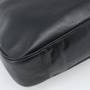 GUCCI Bamboo Hand Bag Leather 2way Black Gold 001 1998 Auth 190593-17