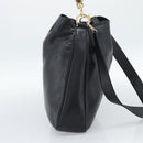 GUCCI Bamboo Hand Bag Leather 2way Black Gold 001 1998 Auth 190593-3