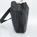 GUCCI Bamboo Hand Bag Leather 2way Black Gold 001 1998 Auth 190593-4