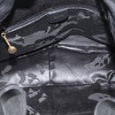 GUCCI Bamboo Hand Bag Leather Black Gold 001 1638 Auth 190594-10
