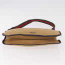 GUCCI Shoulder Bag Canvas Beige Silver 001 4321 Auth 190598-6
