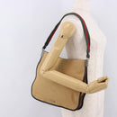 GUCCI Shoulder Bag Canvas Beige Silver 001 4321 Auth 190598-24