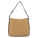 GUCCI Shoulder Bag Canvas Beige Silver 001 4321 Auth 190598-2
