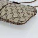 GUCCI GG Supreme Web Sherry Line Bag PVC Beige Gold 904 02 047 Auth 190600-10