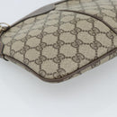 GUCCI GG Supreme Web Sherry Line Bag PVC Beige Gold 904 02 047 Auth 190600-13