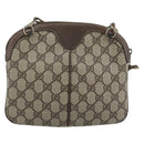 GUCCI GG Supreme Web Sherry Line Bag PVC Beige Gold 904 02 047 Auth 190600-3