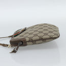 GUCCI GG Supreme Web Sherry Line Bag PVC Beige Gold 904 02 047 Auth 190600-4