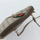 GUCCI GG Supreme Web Sherry Line Bag PVC Beige Gold 904 02 047 Auth 190600-6