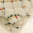Miu Miu Chain Shoulder Bag Fur White Silver Auth 190605M-17