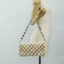 Miu Miu Chain Shoulder Bag Fur White Silver Auth 190605M-27