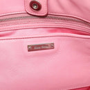 Miu Miu Matelasse Chain Shoulder Bag Leather 2way Pink Silver Auth 190606-24