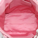 Miu Miu Matelasse Chain Shoulder Bag Leather 2way Pink Silver Auth 190606-11
