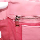 Miu Miu Matelasse Chain Shoulder Bag Leather 2way Pink Silver Auth 190606-27