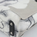 CHANEL Camelia Tote Bag Canvas White Silver CC Auth 190607V-9