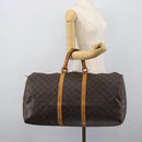 LOUIS VUITTON Monogram Keepall 55 Boston Bag M41424 LV Auth 190609-20