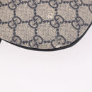 GUCCI GG Supreme Waist Bag PVC Navy Silver 233269 Auth 190610-11