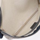 GUCCI GG Supreme Waist Bag PVC Navy Silver 233269 Auth 190610-17