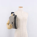 GUCCI GG Supreme Waist Bag PVC Navy Silver 233269 Auth 190610-22