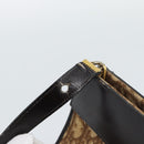 Christian Dior Trotter Canvas Shoulder Bag Beige Gold Auth 190611-9