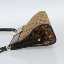 Christian Dior Trotter Canvas Shoulder Bag Beige Gold Auth 190611-3