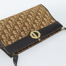 Christian Dior Trotter Canvas Shoulder Bag Beige Gold Auth 190611-6