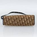 Christian Dior Trotter Canvas Shoulder Bag Beige Gold Auth 190611-5