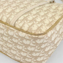 Christian Dior Trotter Canvas Romantic Chain Shoulder Bag PVC Ivory Auth 190613-17