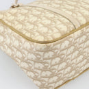 Christian Dior Trotter Canvas Romantic Chain Shoulder Bag PVC Ivory Auth 190613-9
