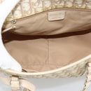 Christian Dior Trotter Canvas Romantic Chain Shoulder Bag PVC Ivory Auth 190613-10