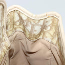 Christian Dior Trotter Canvas Romantic Chain Shoulder Bag PVC Ivory Auth 190613-11