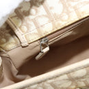 Christian Dior Trotter Canvas Romantic Chain Shoulder Bag PVC Ivory Auth 190613-22