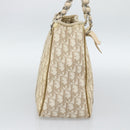 Christian Dior Trotter Canvas Romantic Chain Shoulder Bag PVC Ivory Auth 190613-3
