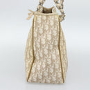 Christian Dior Trotter Canvas Romantic Chain Shoulder Bag PVC Ivory Auth 190613-4