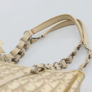 Christian Dior Trotter Canvas Romantic Chain Shoulder Bag PVC Ivory Auth 190613-14