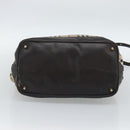 BURBERRY Nova Check Tote Bag PVC 2way Beige Gold Auth 190614-5