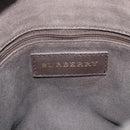 BURBERRY Nova Check Tote Bag PVC 2way Beige Gold Auth 190614-20