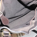 BURBERRY Nova Check Tote Bag PVC 2way Beige Gold Auth 190614-27