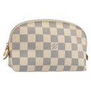LOUIS VUITTON Damier Azur Pochette Cosmetic PM Pouch N60024 LV Auth 190617-1
