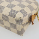 LOUIS VUITTON Damier Azur Pochette Cosmetic PM Pouch N60024 LV Auth 190617-10