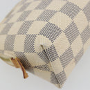 LOUIS VUITTON Damier Azur Pochette Cosmetic PM Pouch N60024 LV Auth 190617-11