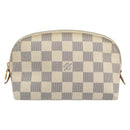 LOUIS VUITTON Damier Azur Pochette Cosmetic PM Pouch N60024 LV Auth 190617-2