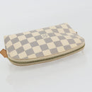 LOUIS VUITTON Damier Azur Pochette Cosmetic PM Pouch N60024 LV Auth 190617-6