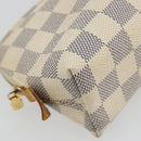 LOUIS VUITTON Damier Azur Pochette Cosmetic PM Pouch N60024 LV Auth 190617-9