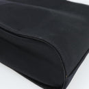 Salvatore Ferragamo Hand Bag Satin Black Gold Auth 190618-15
