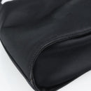 Salvatore Ferragamo Hand Bag Satin Black Gold Auth 190618-16
