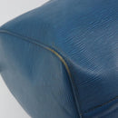 LOUIS VUITTON Epi Keepall 45 Boston Bag Blue M42975 LV Auth 190619-17