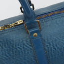 LOUIS VUITTON Epi Keepall 45 Boston Bag Blue M42975 LV Auth 190619-19