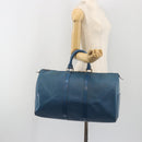 LOUIS VUITTON Epi Keepall 45 Boston Bag Blue M42975 LV Auth 190619-22