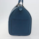 LOUIS VUITTON Epi Keepall 45 Boston Bag Blue M42975 LV Auth 190619-3